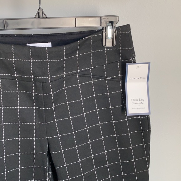 NWT! Charter Club Ladies Design Slim Leg Trousers - Picture 2 of 6